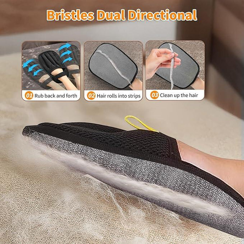 Pet Hair Remover Gloves for Cats and Dogs, Reusable Cat and Dog Hair Remover, Suitable for Sofas, Furniture, Carpets, Car Seats, Curtains